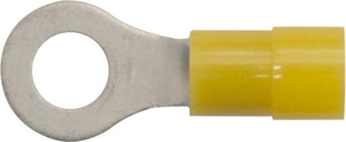 15 Pack of 12-10 Yellow Ring Terminals 1/4, Wire Connectors Wiring Harnesses GPD YRT14