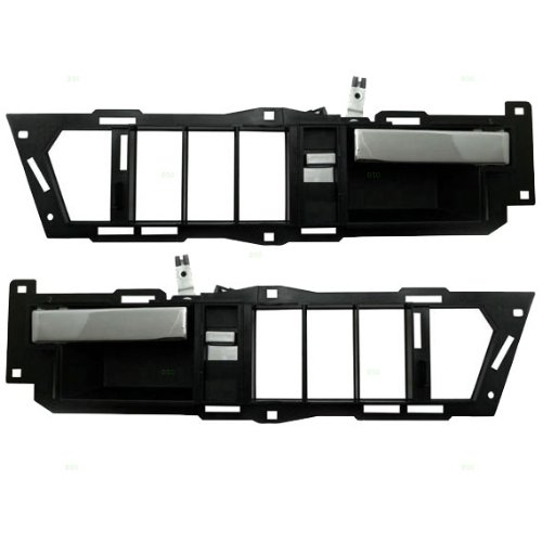 New Inside Black/Chrome Door Handle Assembly Pickup Truck SUV Pair Set Body AUTOANDART ADS2830LR