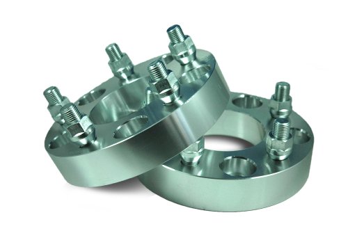 Billet Wheel Adapter 5 Lug 4.5 to 5 Lug 4.75 Thickness 1 Inch - Pair Lug Adapters ezaccessory 5450-5475P-10