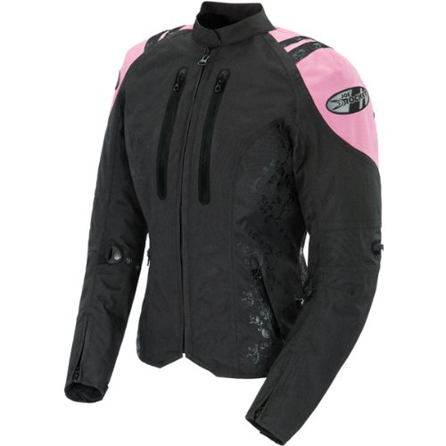 Joe Rocket Atomic 4.0 Women's Textile Street Motorcycle Jacket - Black/Pink / 1 Diva Jackets & Vests Joe Rocket 1061-5906-SU-FBA