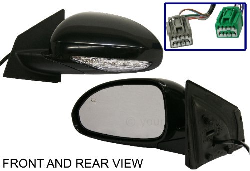 BUICK ENCLAVE 08-12 SIDE MIRROR LEFT DRIVER, POWER, HEATED, POWER FOLDING Mirrors Kool Vue BK33EL-S