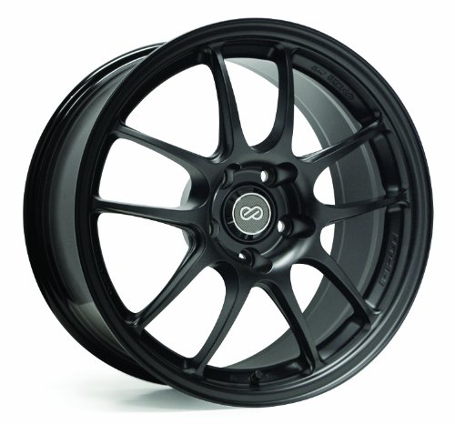 Enkei PF01- Racing Series Wheel, Black (17x8 - 5x100, 45mm Offset) One Wheel/Rim Car Enkei 460-780-8045BK