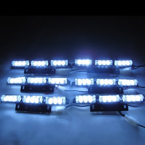 Accessories Hossen White Color Emergency 54-LED Truck Strobe Lights