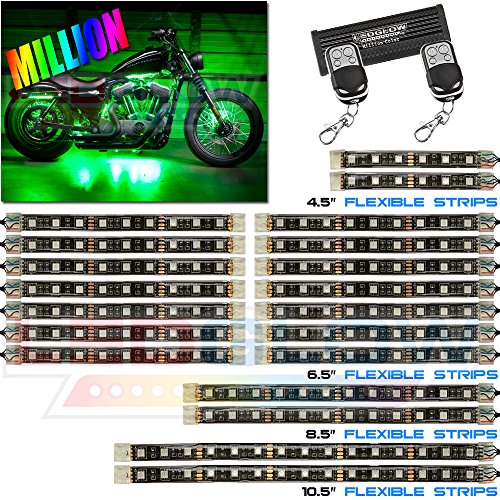20pc Advanced Million Color SMD LED Flexible Motorcycle Kit LED & Neon Lights LedGlow LU-MC-ADV-M_20pc