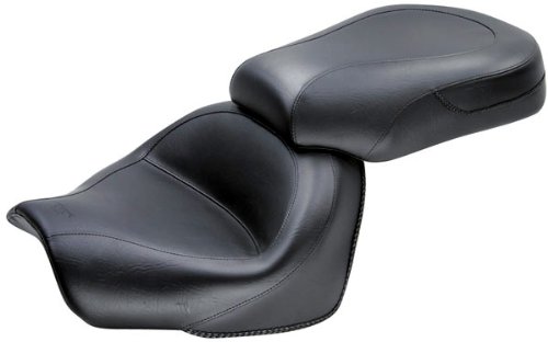 Mustang Vintage Style Two-Piece Wide Touring Seat for Yamaha 2009-2013 XV950 V-Star Models Custom Fit Mustang 76071-cc