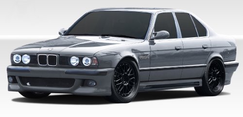 1989-1995 BMW 5 Series E34 Duraflex R-1 Body Kit - 4 Piece - Includes R1 Front Bumper Cover (107594) M Power Side Skirts Rocker Panels (103527) SRS Rear Lip Under Spoiler Air Dam Spoiler (106873) Body Duraflex 107595