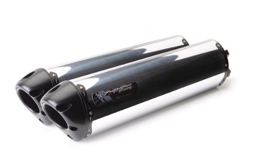 Two Brothers Racing (005-3160406DV-B) Black Series Dual Slip-On Exhaust System with M-2 Aluminum Canister Mufflers Two Brothers Racing 005-3160406DV-B