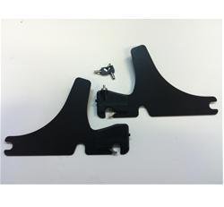 Motherwell Black Detachable Locking Side Plates with Turn Signal Cutouts for 00-12 FXST FXSTB FXSTS FXSTSE/2/3 FLSTFSE2/3 FLST FLSTF FLSTFB FLSTN FLSTSB FLSTSC (Except FLSTC w/ Heritage Saddlebags) (ZZ 1504-0021) Sissy Bars Motherwell Products ZZ 1504-0021