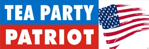 Anti Obama Political Bumper Sticker - Tea Party Patriot Bumper Stickers  4007