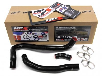 HPS (57-1021-BLK) Black Silicone Radiator Hose Kit for Honda Civic Radiator HPS 57-1021-BLK