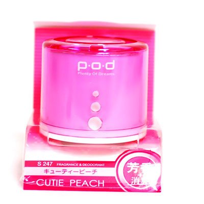 SEIWA POD (Pink) Cutie Peach Car Air Freshener Cologne Fragrance S-247 Air Fresheners Pod TO-AF-POD-S247