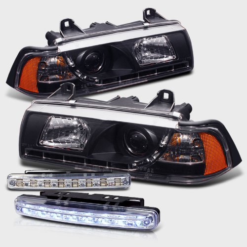 Headlight Bulbs RXMOTOR PRO-YD-BMWE36-2D-DRL-BK+CBL-DRL-8LED-C