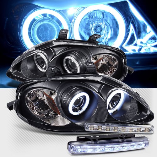 Headlight Bulbs RXMOTOR PRO-YD-HC99-CCFL-BK+CBL-DRL-8LED-C