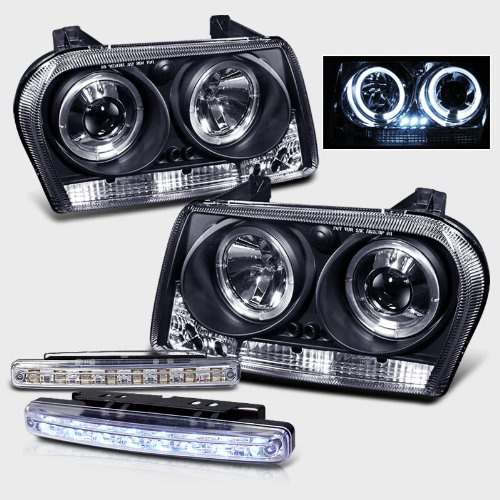 Headlight Bulbs RXMOTOR PRO-YD-C309-HL-BK+CBL-DRL-8LED-C