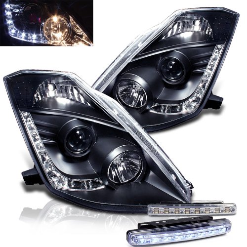 Headlight Assemblies RXMOTOR PRO-YD-N350Z02-DRL-BK+CBL-DRL-8LED-C