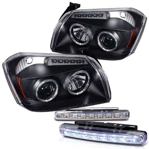 Headlight Bulbs RXMOTOR PRO-YD-DMAG05-LED-BK+CBL-DRL-8LED-C