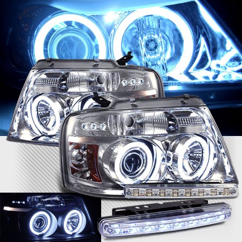 Headlight Bulbs RXMOTOR PRO-YD-FF15004-CCFL-G2-C+CBL-DRL-8LED-C