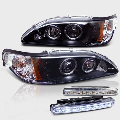 Headlight Bulbs RXMOTOR PRO-YD-FM94-1PC-AM-BK+CBL-DRL-8LED-C