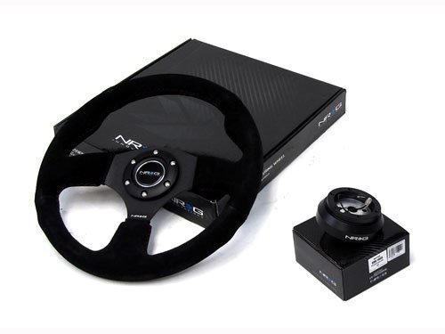 01 02 03 04 05 06 07 Lexus GS430 NRG 320MM Steering Wheel + Hub Adapter Combo Black Steering System NRG Innovations 2-NRG-SRK-121H-012S-10