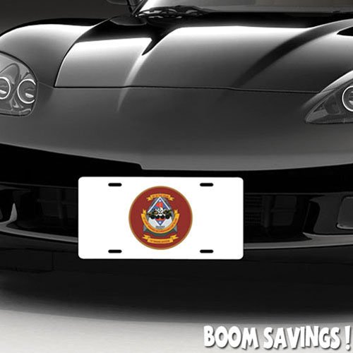 Marines USMC 1st Light Armored Reconnaissance Battalion SSI License Plate Plates Boomsavings