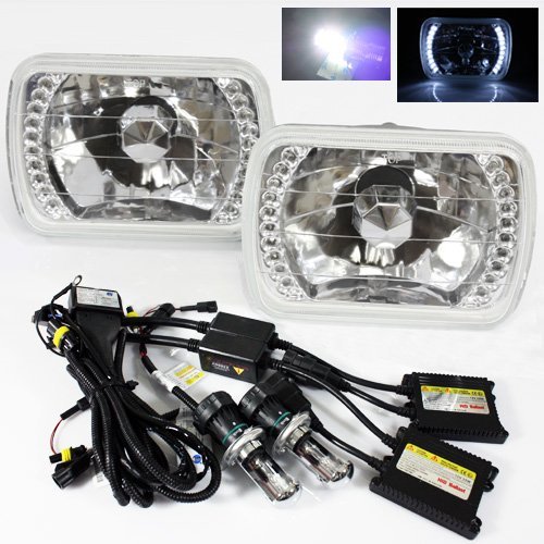 Headlight Assemblies  HD-RS-7X6-C-LED-W+HID-H4HL-SLIM-60K