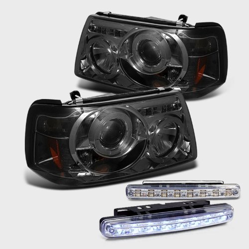 Headlight Assemblies RXMOTOR PRO-YD-FR01-1PC-HL-SM+CBL-DRL-8LED-C