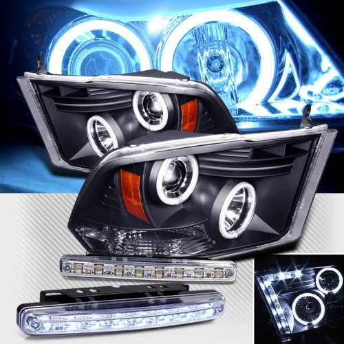 Headlight Bulbs RXMOTOR PRO-YD-DR09-CCFL-BK+CBL-DRL-8LED-C