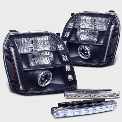 Headlight Bulbs RXMOTOR PRO-YD-GY07-CCFL-BK+CBL-DRL-8LED-C