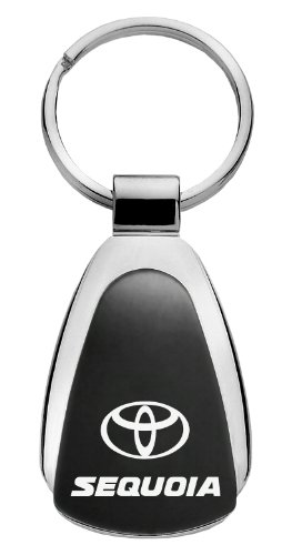 Toyota Sequoia Laser Etched Black Teardrop Keychain Key Chains Au-tomotive Gold 18695