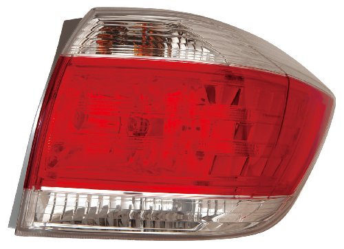 Depo 312-19A7R-AS Toyota Highlander Passenger Side Tail Lamp Assembly with Bulb and Socket Tail Light Assemblies Depo 312-19A7R-AS
