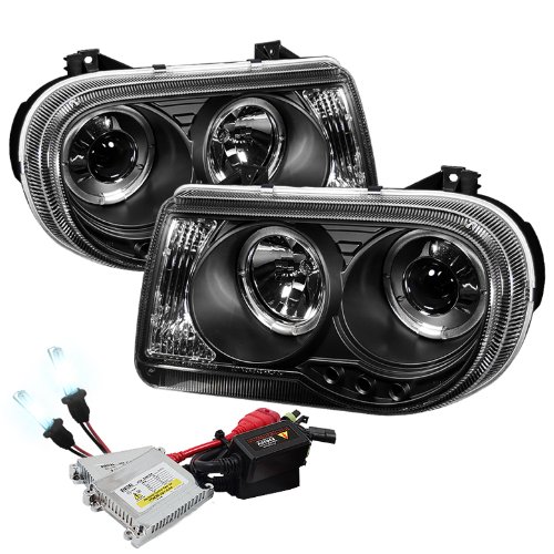 Headlight Assemblies Carpart4u CP4-PD-C300C-HL-BK+6k9006-DC
