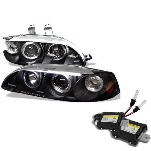 Headlight Assemblies Carpart4u CP4-PD-HC921P-23D-AM-BK+6kH1-DC