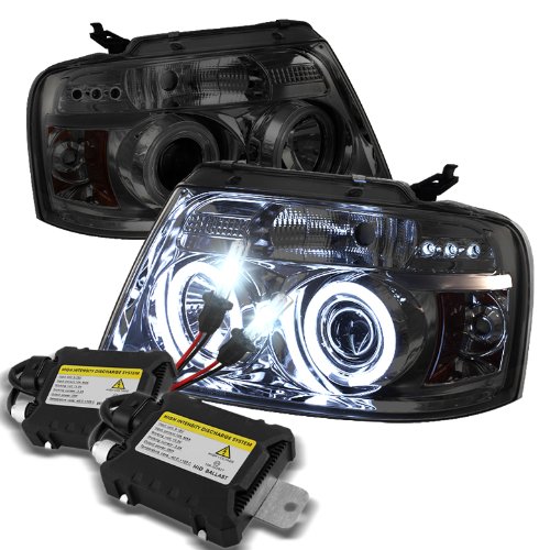 Headlight Assemblies Carpart4u CP4-PD-FF15004-CCFL-G2-SM+6k9006-DC