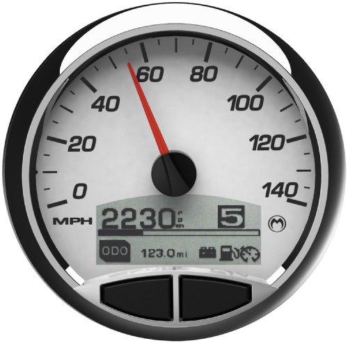 Medallion Instrumentations Premium 5in. Console Gauges - Racing White 8960-00143-01 Parts Medallion Instrumentations 8960-00143-01