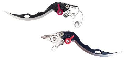 Yana Shiki LC18LCB-BLK/RC17LBB-BLK Black Adjustable Blade Brake/Clutch Lever Set with Chrome Knuckles for Suzuki GSX-R600/750/1000 Brake Yana Shiki Parts & Accessories LC18LCB-BLK/RC17LBB-BLK