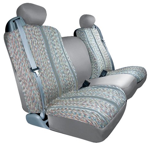 Saddleman Front Bucket Custom Fit Seat Covers - Saddle Blanket Fabric (Grey) Accessories Saddleman S 029613-14