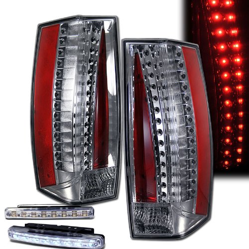 Brake & Tail Light Assemblies RXMOTOR 03-CE07TLEDAC+CBL-DRL-8LED-C