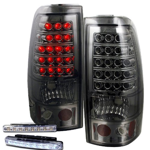Brake & Tail Light Assemblies RXMOTOR 03-CL2003TLEDSM+CBL-DRL-8LED-C