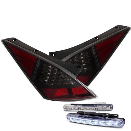 Brake & Tail Light Assemblies RXMOTOR 03-N303TLEDJM+CBL-DRL-8LED-C