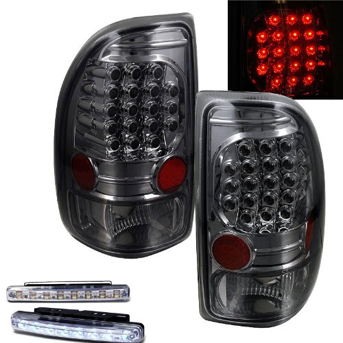 Brake & Tail Light Assemblies RXMOTOR 03-DD97TLEDSM+CBL-DRL-8LED-C