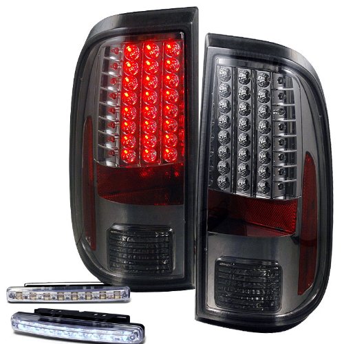 Brake & Tail Light Assemblies RXMOTOR 03-FD08TLEDSM+CBL-DRL-8LED-C