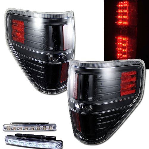 Brake & Tail Light Assemblies RXMOTOR 03-FF09TLEDJM+CBL-DRL-8LED-C
