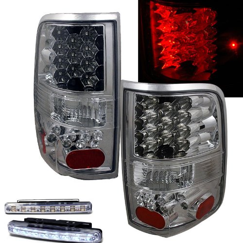 Brake & Tail Light Assemblies RXMOTOR 03-FF2004LEDAC+CBL-DRL-8LED-C