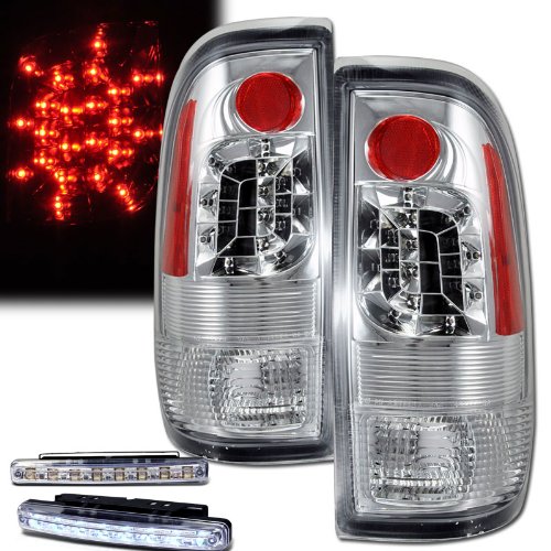 Brake & Tail Light Assemblies RXMOTOR 03-FF9701LEDAC+CBL-DRL-8LED-C