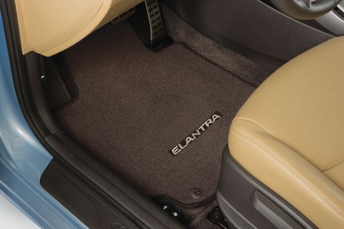 Genuine 2011 - 2012 Hyundai Elantra Carpeted Floor Mats, Black Custom Fit Hyundai 3XF14-AC100-RY