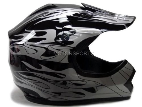 Helmets TMS &HY-601-BlackFlame-S