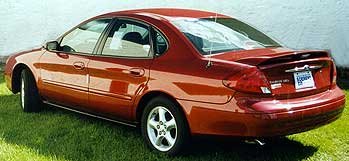 Ford Taurus Rear Spoiler 2000 2001 2002 2003 2004 2005 2006 2007 - Aero Style - Painted - DV Light Tundra Metallic Body Razzi C_Razzi-771-23L_34