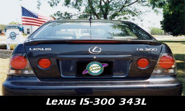 Lexus IS 300 Rear Spoiler 2001 2002 2003 2004 - Ghost Style - Unpainted Body Razzi C_Razzi-1196-343L_1