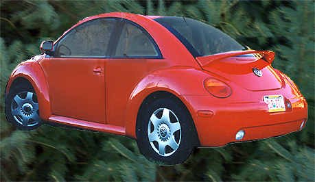 Volkswagen Beetle Coupe Rear Spoiler 1998 1999 2000 2001 2002 2003 2004 2005 2006 2007 2008 2009 2010 - Painted - LA6R Nordseegruen Metallic Body Razzi C_Razzi-2011-99N_138