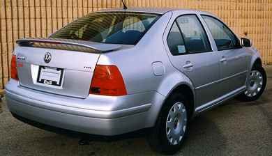 Volkswagen Passat Rear Spoiler 1998 1999 2000 2001 2002 2003 2004 2005 - Ghost Style - Painted - LA7S Stonehenge Gray Metallic Body Razzi C_Razzi-2057-10L_122